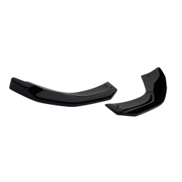 Punteras traseras Mercedes W177 Look A45 Negro Brillo