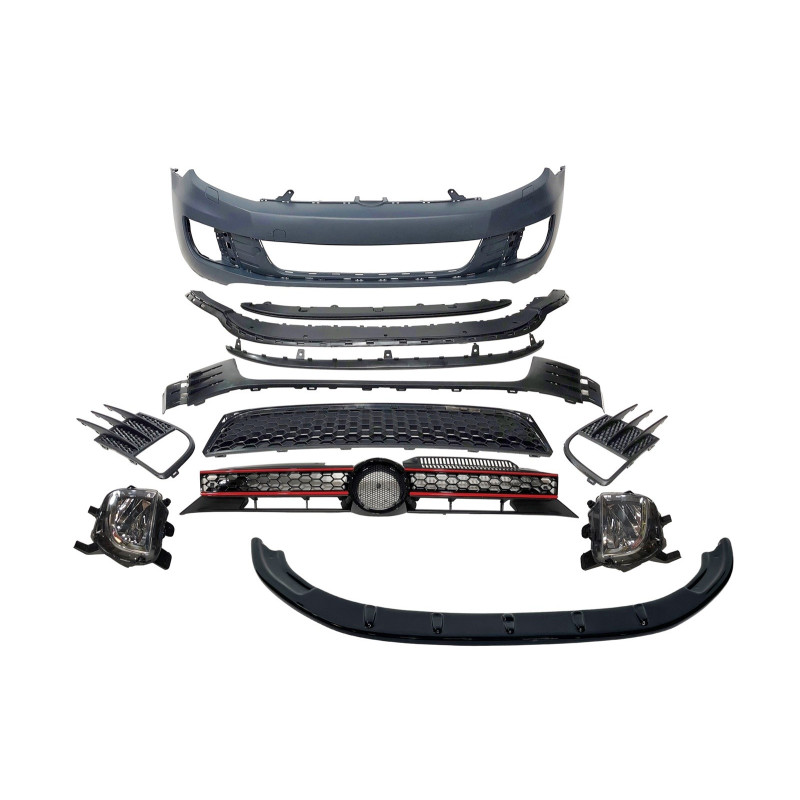 Paragolpes Delantero Volkswagen Golf 6 Look GTI Spoiler delantero