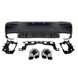 Difusor Trasero Mercedes C167 GLE 2020 Colas Look E53 Black