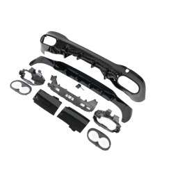 Difusor Trasero Mercedes W118 CLA Look A45 Negro Brillo