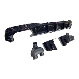 Difusor Trasero Audi A7 C8 2019-2024 Look S7 para SLine