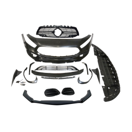 Paragolpes Delantero Mercedes W177 / V177 look A45 S Diamond II Spoiler delantero