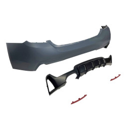 Paragolpes Trasero BMW F32 / F33 / F36 Look M Performance 1 Salida doble