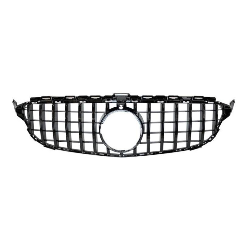 Parrilla Mercedes W205 2015-2018 Full Black Con Cámara