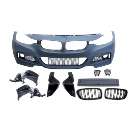 Paragolpes Delantero BMW F30/F31 Look M-Tech Parrilla Antinieblas
