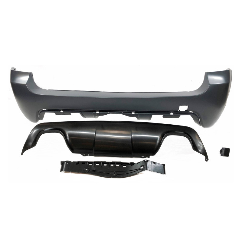 Paragolpes Trasero BMW E61 Look M 2 Salidas ABS