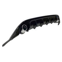 Difusor Trasero Volkswagen Golf 7 Look TCR Negro Brillante