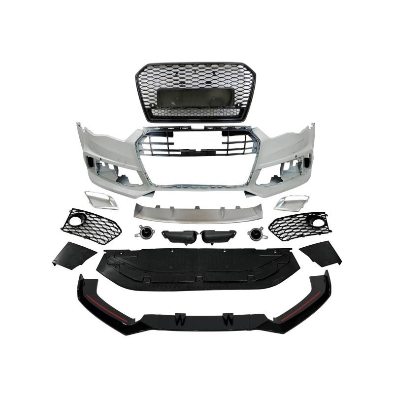 Paragolpes Delantero Audi A6 2015-2018 C7 Look RS6 Spoiler