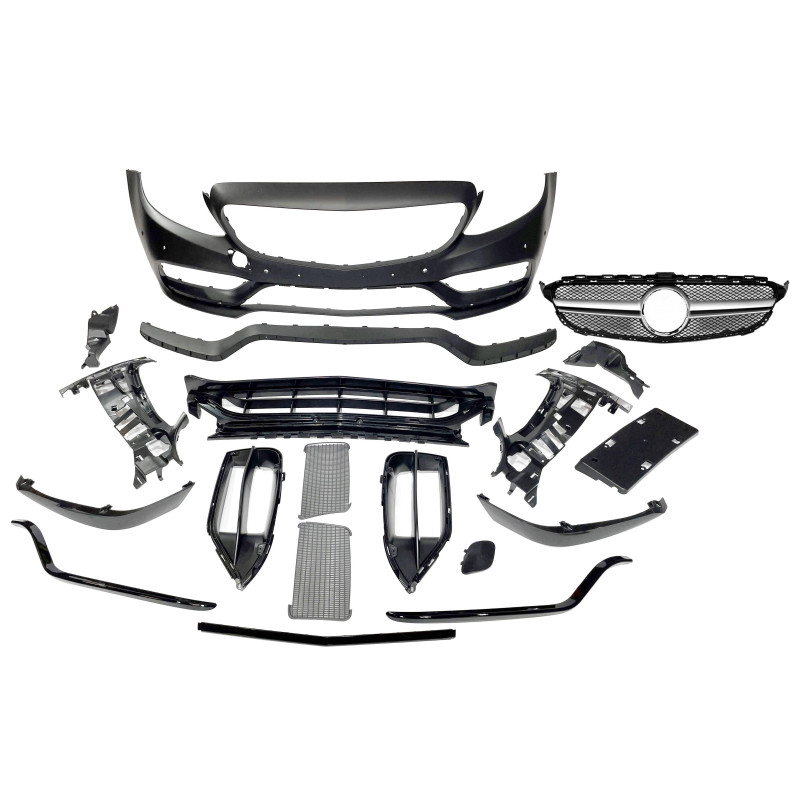 Paragolpes Delantero Mercedes W205 2014-2018 Coupe / 4P / SW look AMG C63