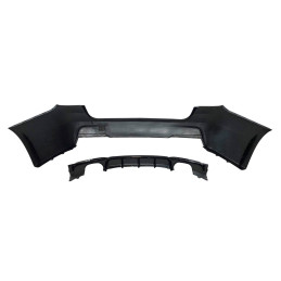 Paragolpes Trasero BMW F31 Look M Performance 2 Salidas doble Brillante Negro