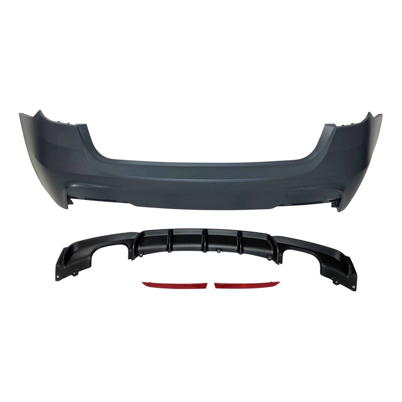 Paragolpes Trasero BMW F31 Look M Performance 2 Salidas doble