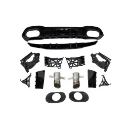 Difusor Trasero Mercedes V177 Look AMG A45 4 Puertas