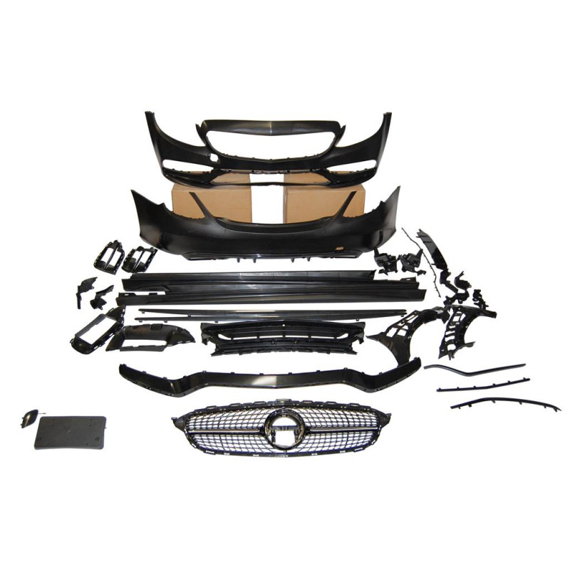 Kit De Carrocería Mercedes W205 4P 2014-2021 Look C63 2019 Diamond