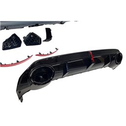 Paragolpes Trasero Audi A3 8Y Sportback 2019-2024 Look RS3 Led