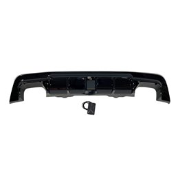 Difusor Trasero BMW E60 look M Performance Brillante Negro Luz de freno led