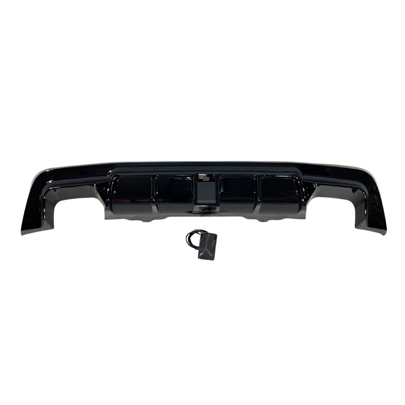 Difusor Trasero BMW E60 look M Performance Brillante Negro Luz de freno led