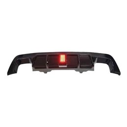 Difusor Trasero BMW E60 look M Performance Brillante Negro Luz de freno led
