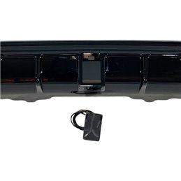 Difusor Trasero BMW E60 look M Performance Brillante Negro Luz de freno led