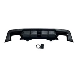 Difusor Trasero BMW E60 look M Performance Brillante Negro Luz de freno led