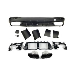 Difusor Trasero Mercedes W167 / X167 GLE / GLS Look 63 2020-2025