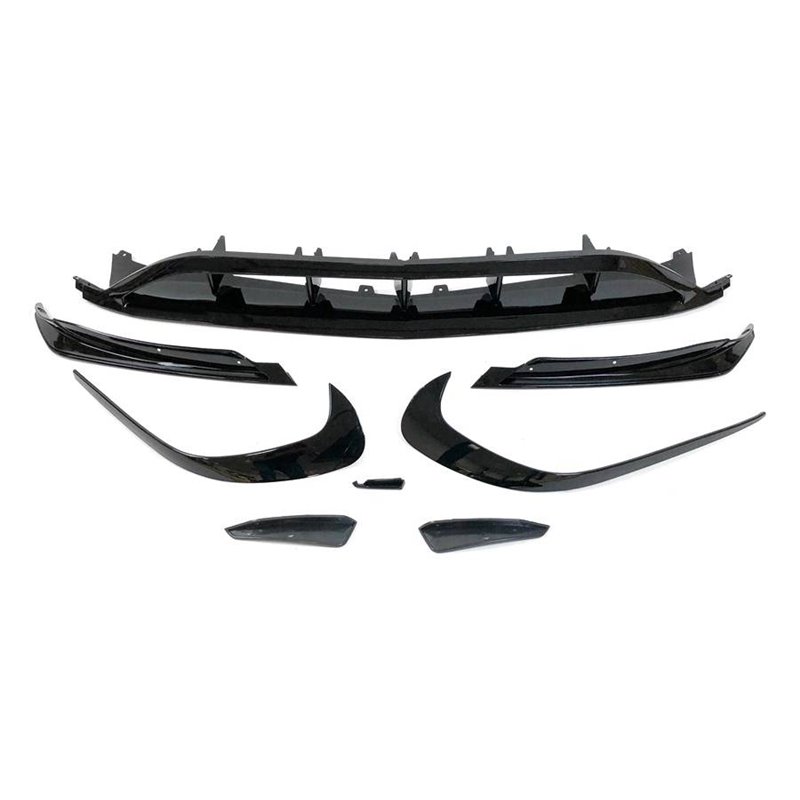 Spoiler Delantero Mercedes W176 16-18 Look AMG A45 Negro Brillante