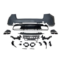 Paragolpes Trasero Mercedes W205 4P 2014-2021 Look C63 New Black