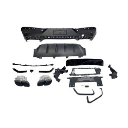 Difusor Trasero Mercedes C254 GLC 2023+ Coupe look AMG GLC63 Black