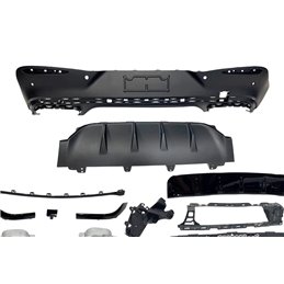 Difusor Trasero Mercedes C254 GLC 2023+ Coupe look AMG GLC63 Black