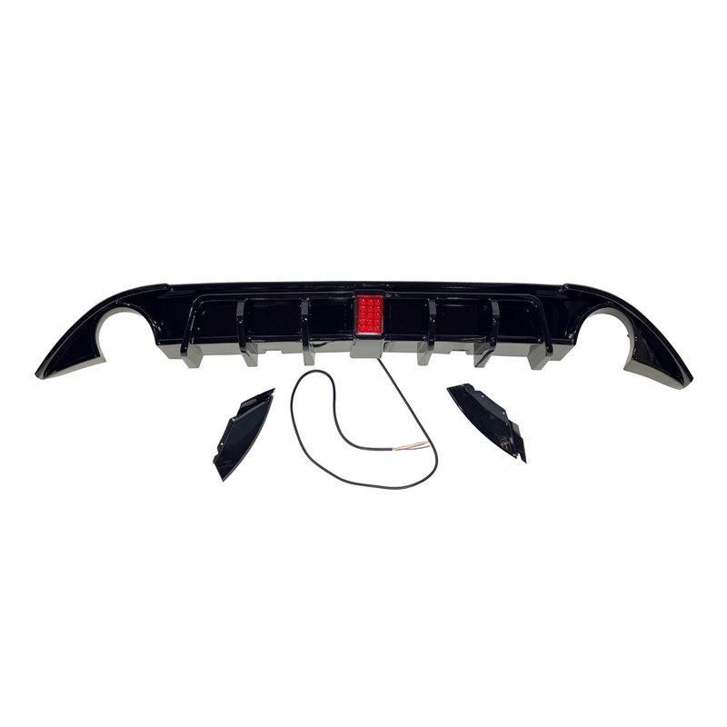 Difusor Trasero Volkswagen Golf 7 Negro Brillante